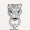 Bracelet Panthère de Cartier, sur chaîne, demi-sertissage
