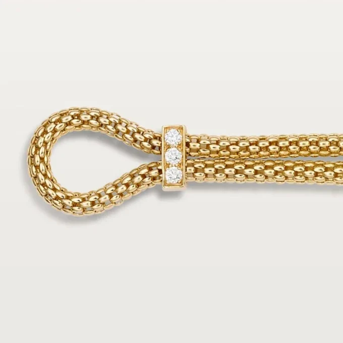 Bracelet Panthère de Cartier, sur chaîne, diamants