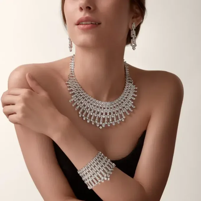 Bracelet rigide de la collection Diamant, Diamants