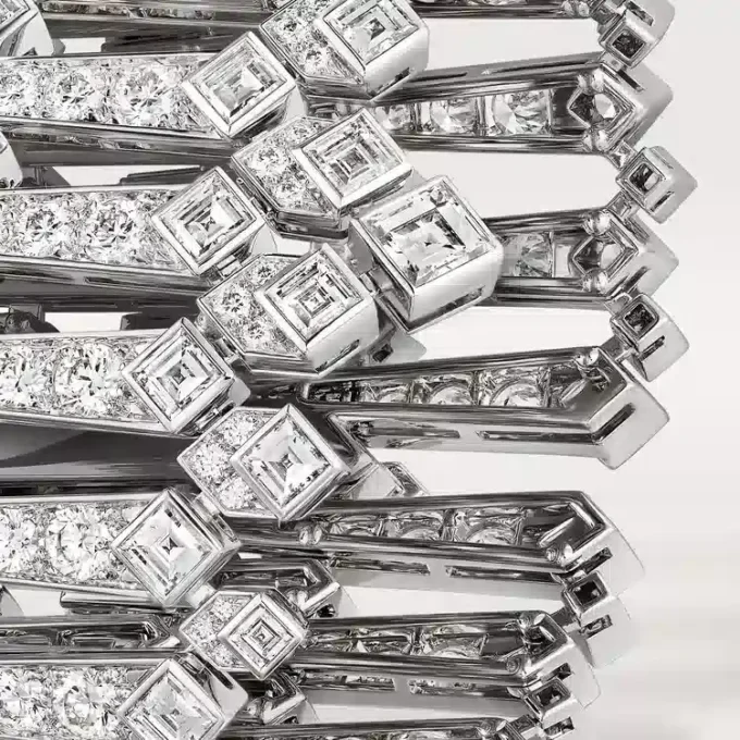 Bracelet rigide de la collection Diamant, Diamants