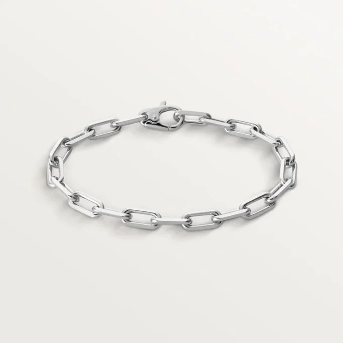 Bracelet Santos de Cartier, chaîne, modèle moyen