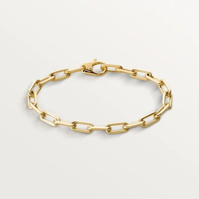 Bracelet Santos de Cartier, chaîne, modèle moyen