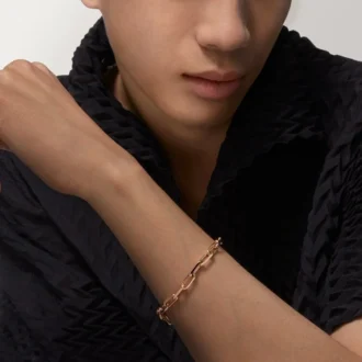Bracelet Santos de Cartier, chaîne, modèle moyen
