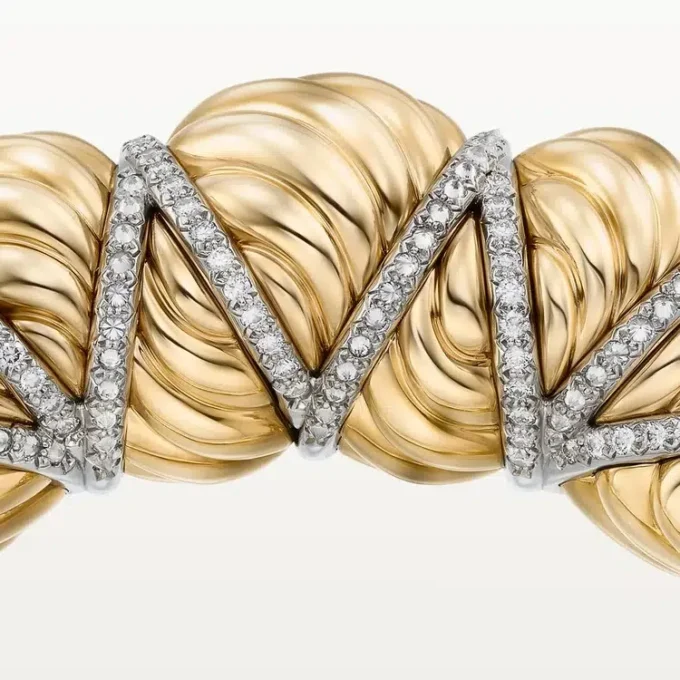 Bracelet Tressage Cartier Libre, diamants