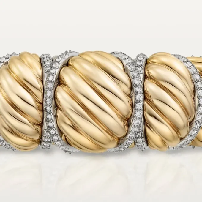 Bracelet Tressage Cartier Libre, diamants
