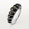 Bracelet Tressage Cartier Libre, obsidienne, diamants