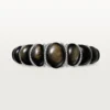 Bracelet Tressage Cartier Libre, obsidienne, diamants