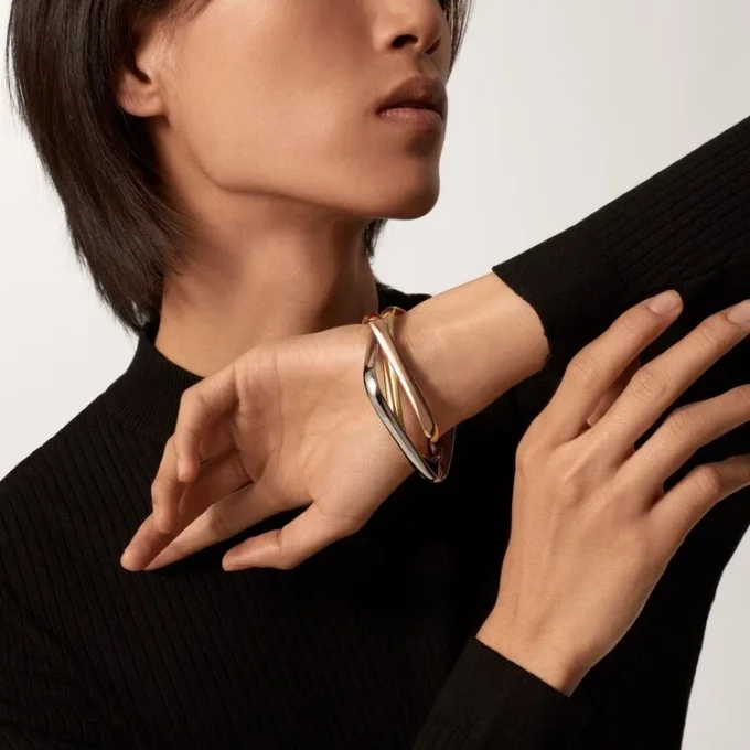 Bracelet Trinity, forme coussin
