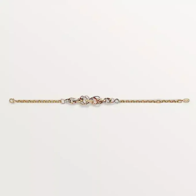 Bracelet Trinity, forme coussin