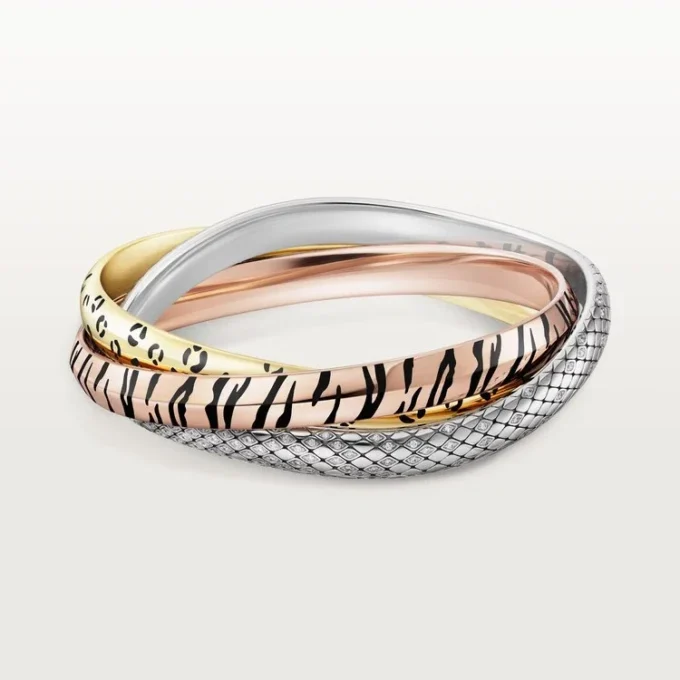 Bracelet Trinity, laque, diamants