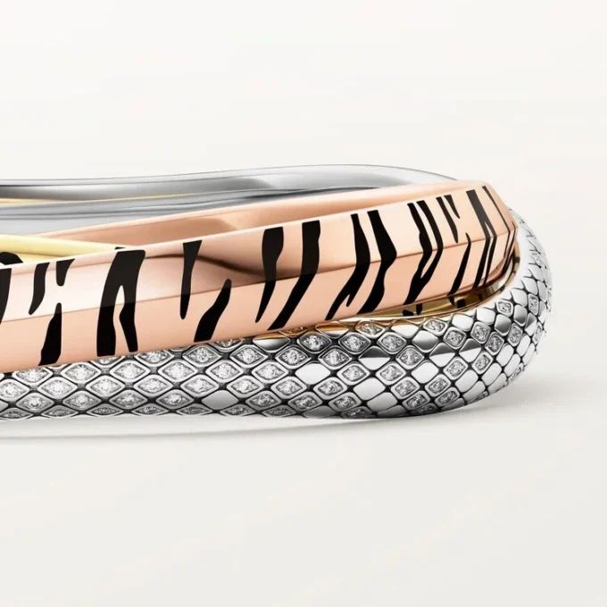 Bracelet Trinity, laque, diamants