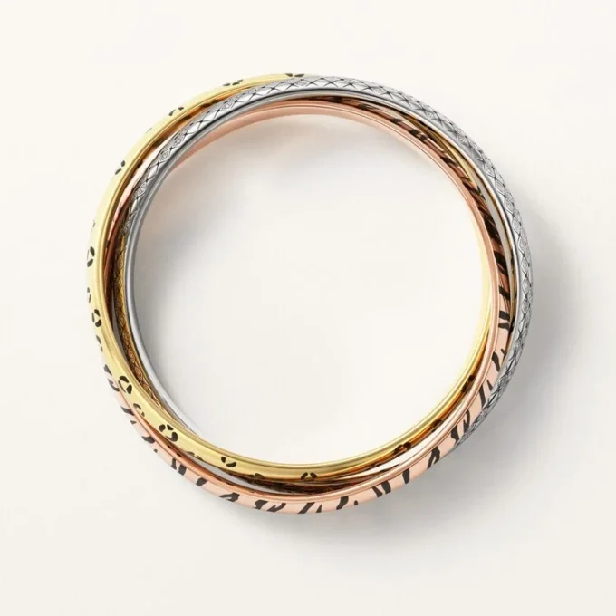 Bracelet Trinity, laque, diamants