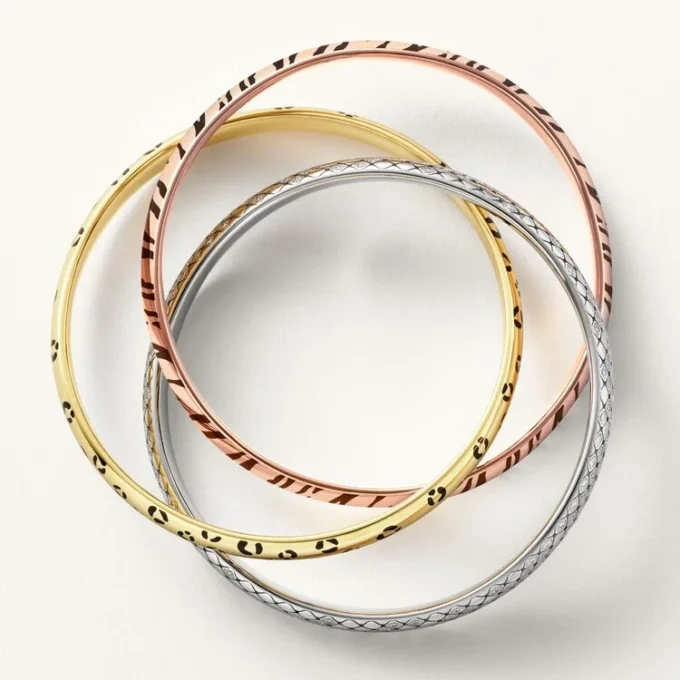 Bracelet Trinity, laque, diamants