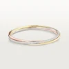 Bracelet Trinity, petit modèle, demi-sertissage