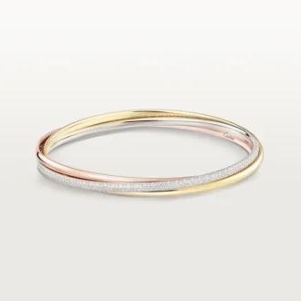 Bracelet Trinity, petit modèle, demi-sertissage