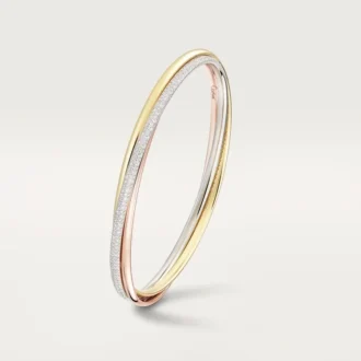 Bracelet Trinity, petit modèle, demi-sertissage