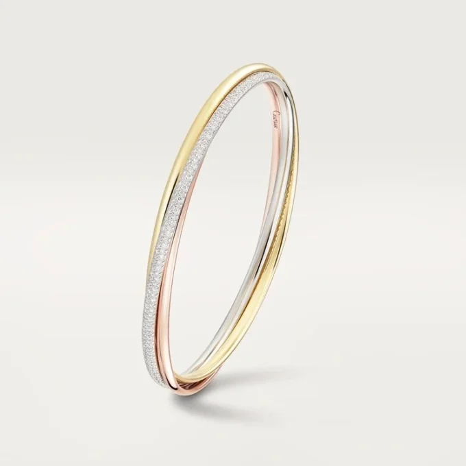 Bracelet Trinity, petit modèle, demi-sertissage