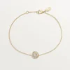 Bracelet Trinity, sur chaîne, 1 diamant