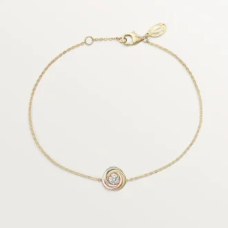 Bracelet Trinity, sur chaîne, 1 diamant