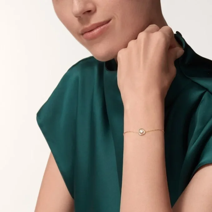 Bracelet Trinity, sur chaîne, 1 diamant