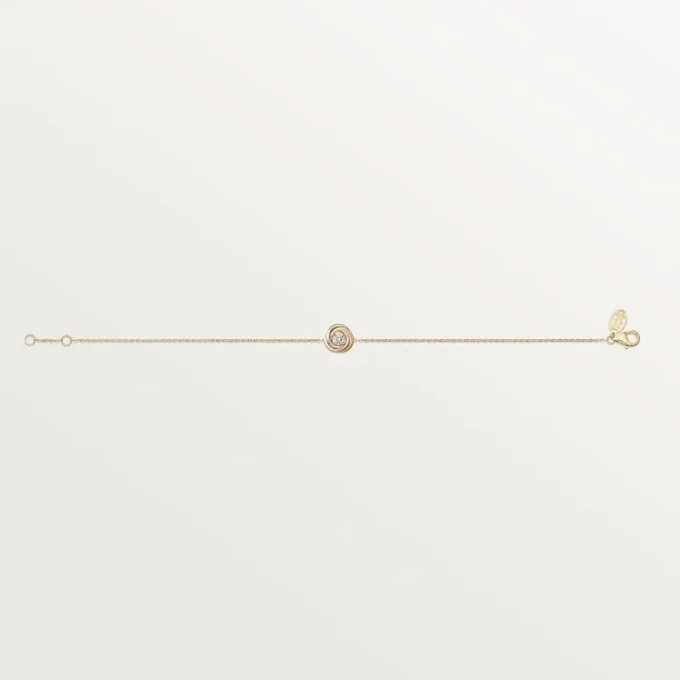 Bracelet Trinity, sur chaîne, 1 diamant