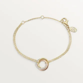 Bracelet Trinity, sur chaîne, diamants