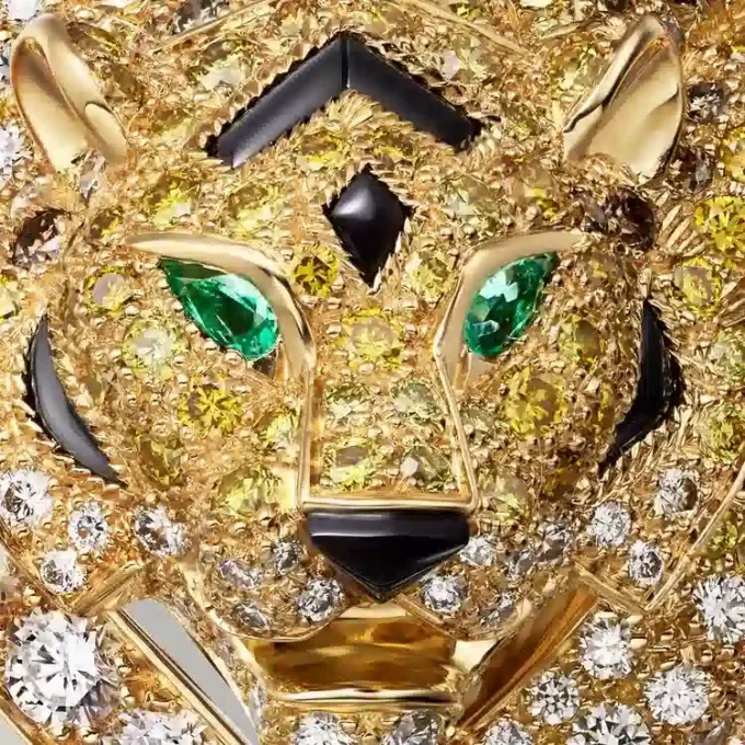 Broche Faune et Flore de Cartier, diamants jaunes, orange et bruns, pavés Broche Faune et Flore de Cartier, diamants jaunes, orange et bruns, pavés