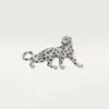 Broche Panthère de Cartier – Or blanc, émeraudes, onyx, diamants – Cartier