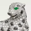 Broche Panthère de Cartier – Or blanc, émeraudes, onyx, diamants – Cartier