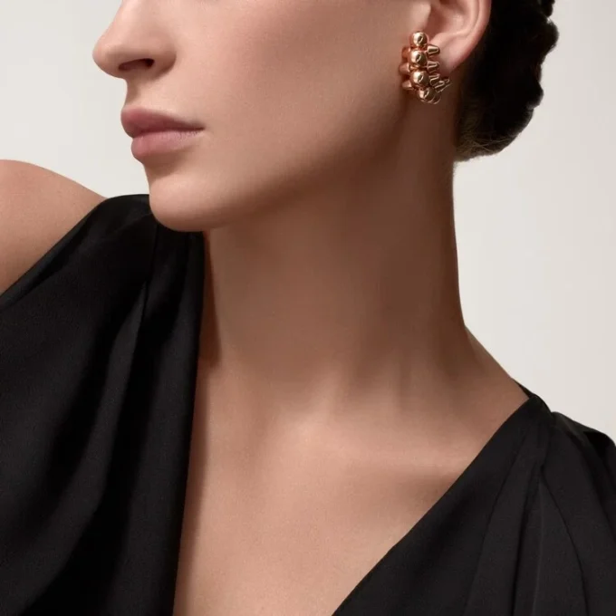 Clash De Cartier Boucle d&rsquo;oreille simple, modèle XL – Or rose – Cartier