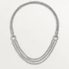 Collier Agrafe, diamants taille brillant, pavé Collier Agrafe, diamants taille brillant, pavé