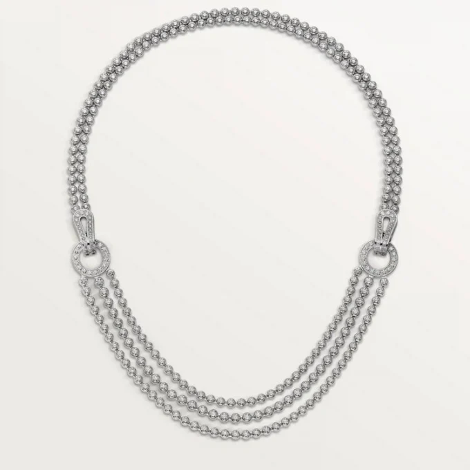 Collier Agrafe, diamants taille brillant, pavé Collier Agrafe, diamants taille brillant, pavé