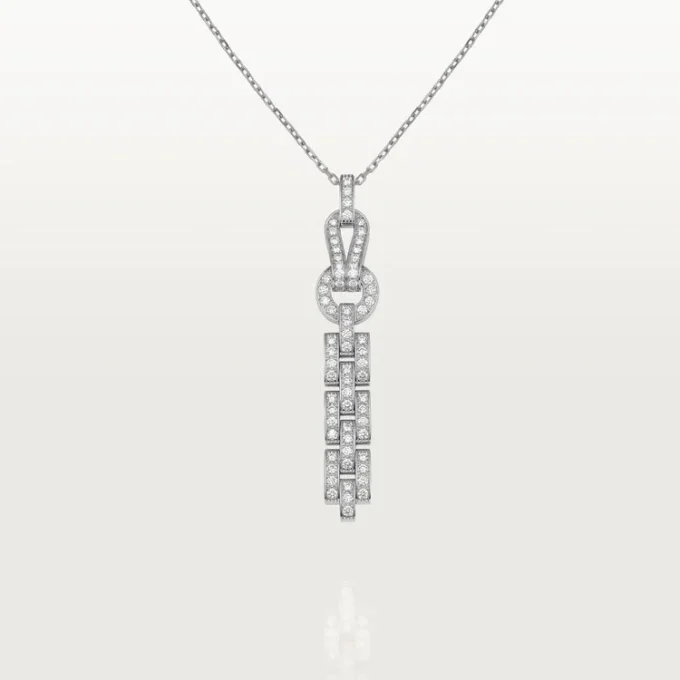 Collier Agrafe – Or blanc, diamants – Cartier Collier Agrafe – Or blanc, diamants – Cartier