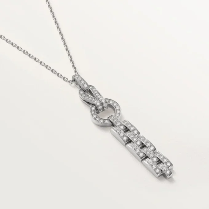 Collier Agrafe – Or blanc, diamants – Cartier Collier Agrafe – Or blanc, diamants – Cartier