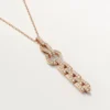 Collier Agrafe – Or rose, diamants – Cartier