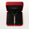 Collier Agrafe – Or rose, diamants – Cartier