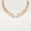 Collier Agrafe, petit modèle, semi-sertie Collier Agrafe, petit modèle, semi-sertie