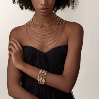 Collier Agrafe, semi-sertie