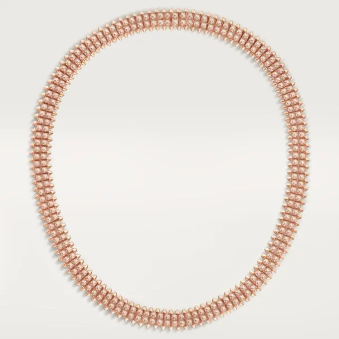 Collier Clash de Cartier, souple, double rangée, pavé