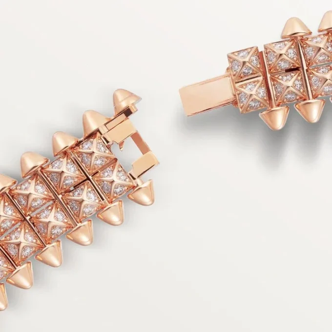 Collier Clash de Cartier, souple, double rangée, pavé