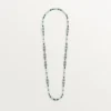 Collier de haute joaillerie – Or blanc, calcédoine, skarn, turquoise, laque noire, diamants – Cartier