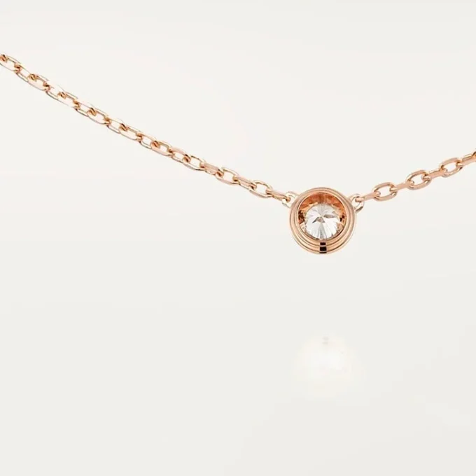 Collier Diamants Légers, LM – Or rose, diamant – Cartier