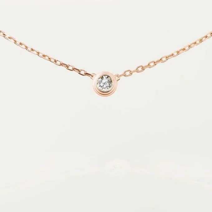 Collier Diamants Légers, LM – Or rose, diamant – Cartier