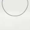 Collier Lignes Essentielles, diamants taille brillant