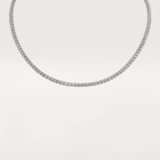 Collier Essential Lines – Or blanc, diamants – Cartier