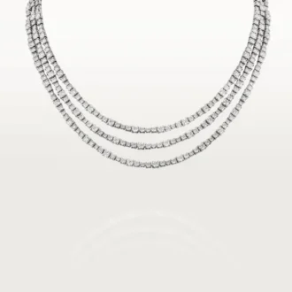 Collier Essential Lines – Or blanc, diamants – Cartier