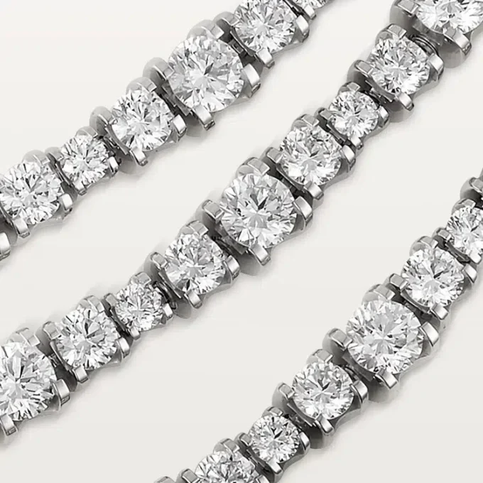 Collier Essential Lines – Or blanc, diamants – Cartier