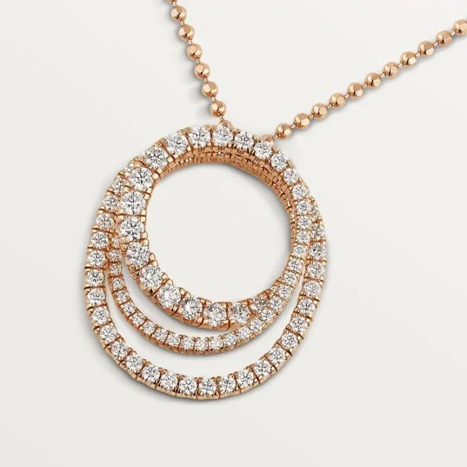 Collier Etincelle De Cartier – Or rose, diamants – Cartier