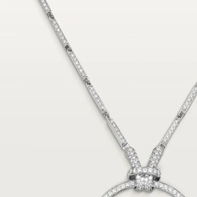 Collier Faune et Flore de Cartier, gouttes d&rsquo;émeraude, pavé