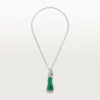 Collier Faune et Flore de Cartier, perles d&rsquo;émeraude, pavé